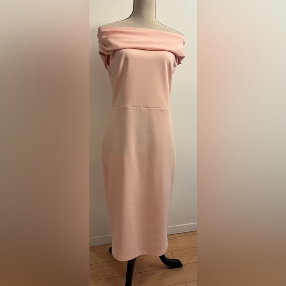 Spense Sexy Pale Pink Pencil Dress Sleeveless Size 8 - Picture 3 of 8